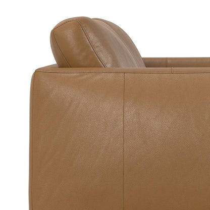 Divano moderno WYNDENHALL Danbury Mid-Century da 81 pollici in vera pelle