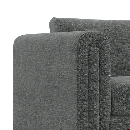 Divano a due posti contemporaneo WYNDENHALL Drayton da 61 pollici di larghezza in tessuto tecnico a trama fitta - 61 L x 38 P x 30 A