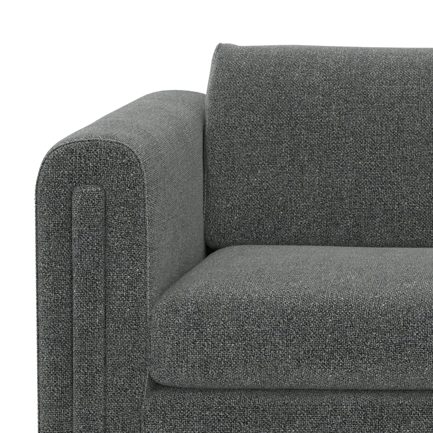 Divano contemporaneo WYNDENHALL Drayton 84 in tessuto tecnico a trama fitta - 84 L x 38 P x 30 A,