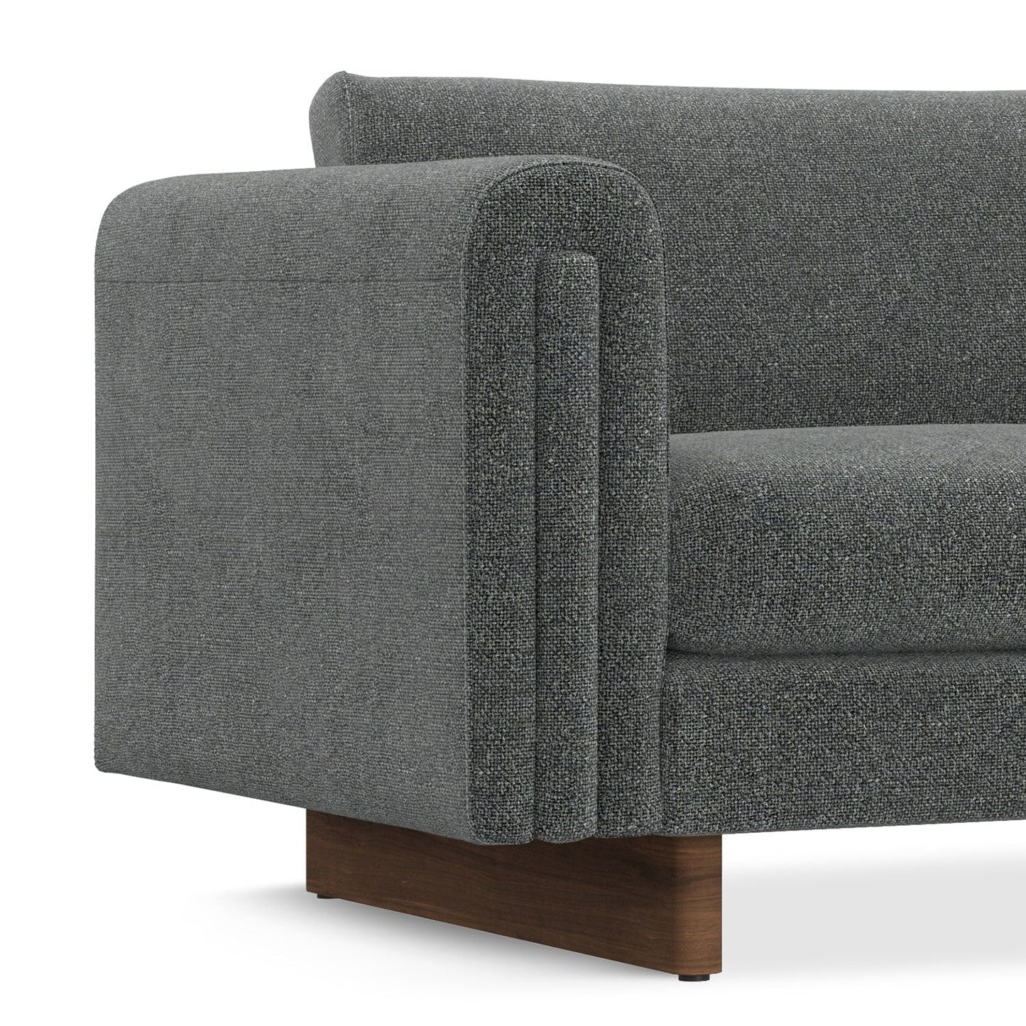 Divano contemporaneo WYNDENHALL Drayton 84 in tessuto tecnico a trama fitta - 84 L x 38 P x 30 A,