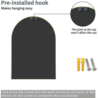 Specchio da parete per bagno ad arco YVANLA