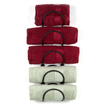 Portasciugamani Boto Wallniture, organizer da bagno con decorazione da parete rustica