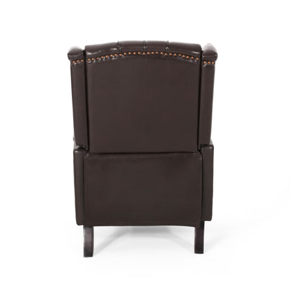 Poltrona reclinabile in similpelle Walter Brown di Christopher Knight Home