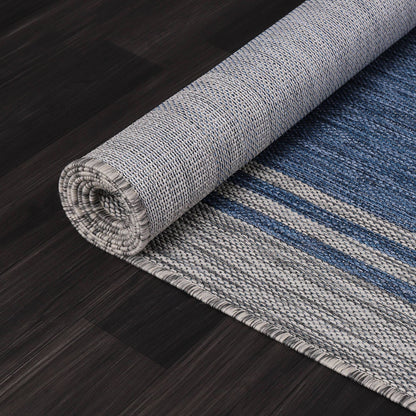 Tappeto lavabile con bordo per interni ed esterni, per patio, terrazza, veranda