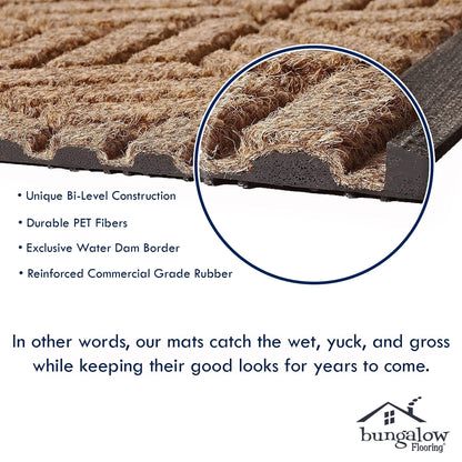 Zerbino per interni ed esterni in legno di bosso WaterHog