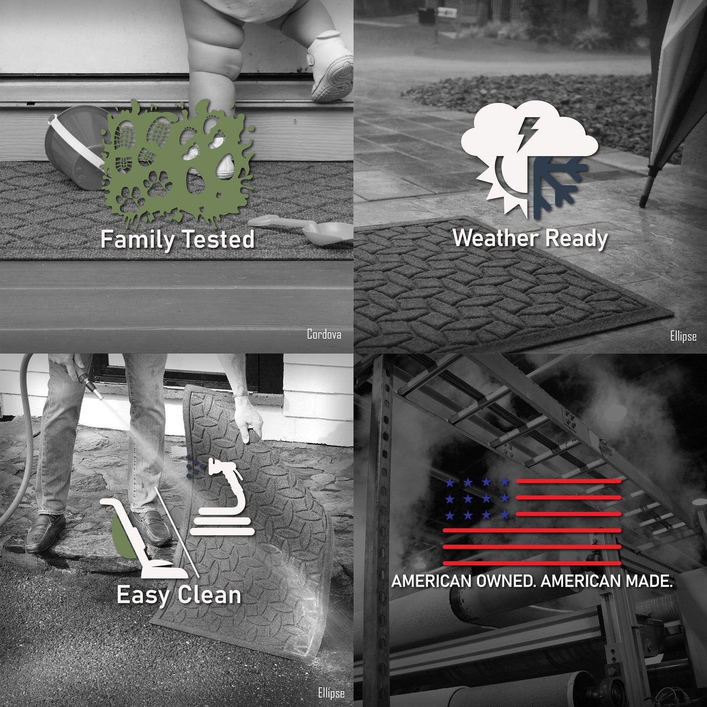 Zerbino per interni ed esterni WaterHog Squares