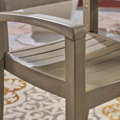 Set da bistrot Waverley da esterno a 2 posti in legno di acacia di Christopher Knight Home