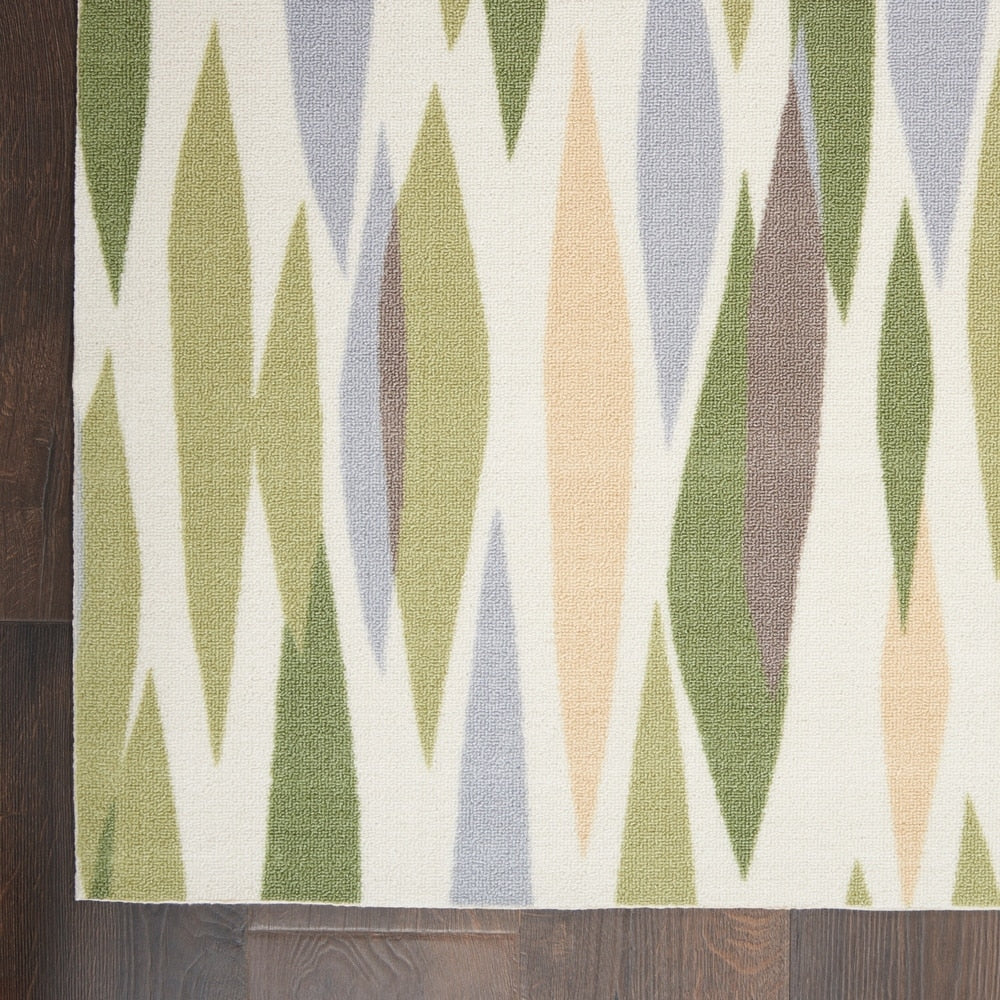 Tappeto Waverly Sun N' Shade moderno astratto per interni ed esterni