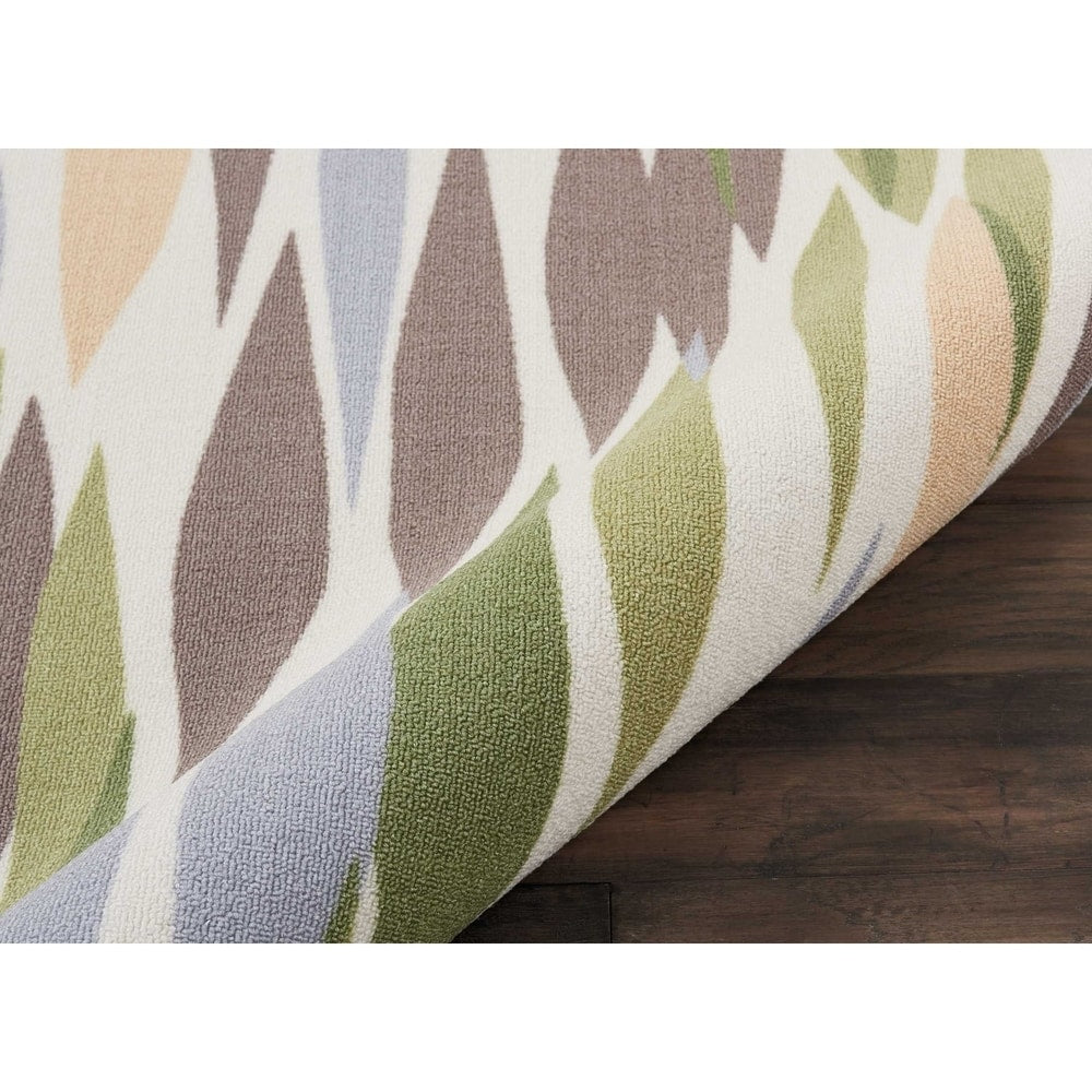 Tappeto Waverly Sun N' Shade moderno astratto per interni ed esterni