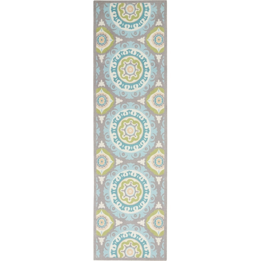 Tappeto Waverly Sun N' Shade per interni ed esterni Boho Medallion