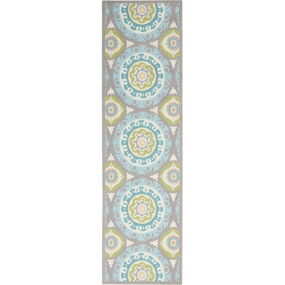Tappeto Waverly Sun N' Shade per interni ed esterni Boho Medallion