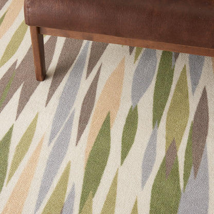 Tappeto Waverly Sun N' Shade moderno astratto per interni ed esterni