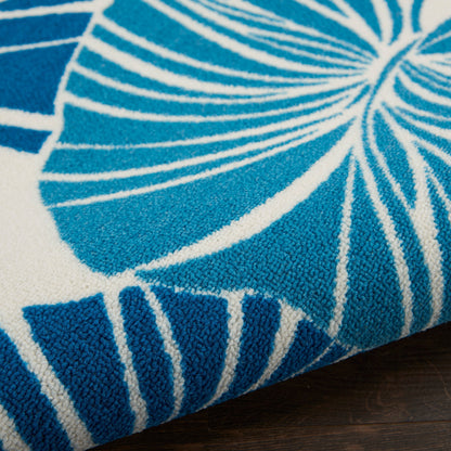 Tappeto moderno Waverly Sun N' Shade per interni/esterni con motivo botanico