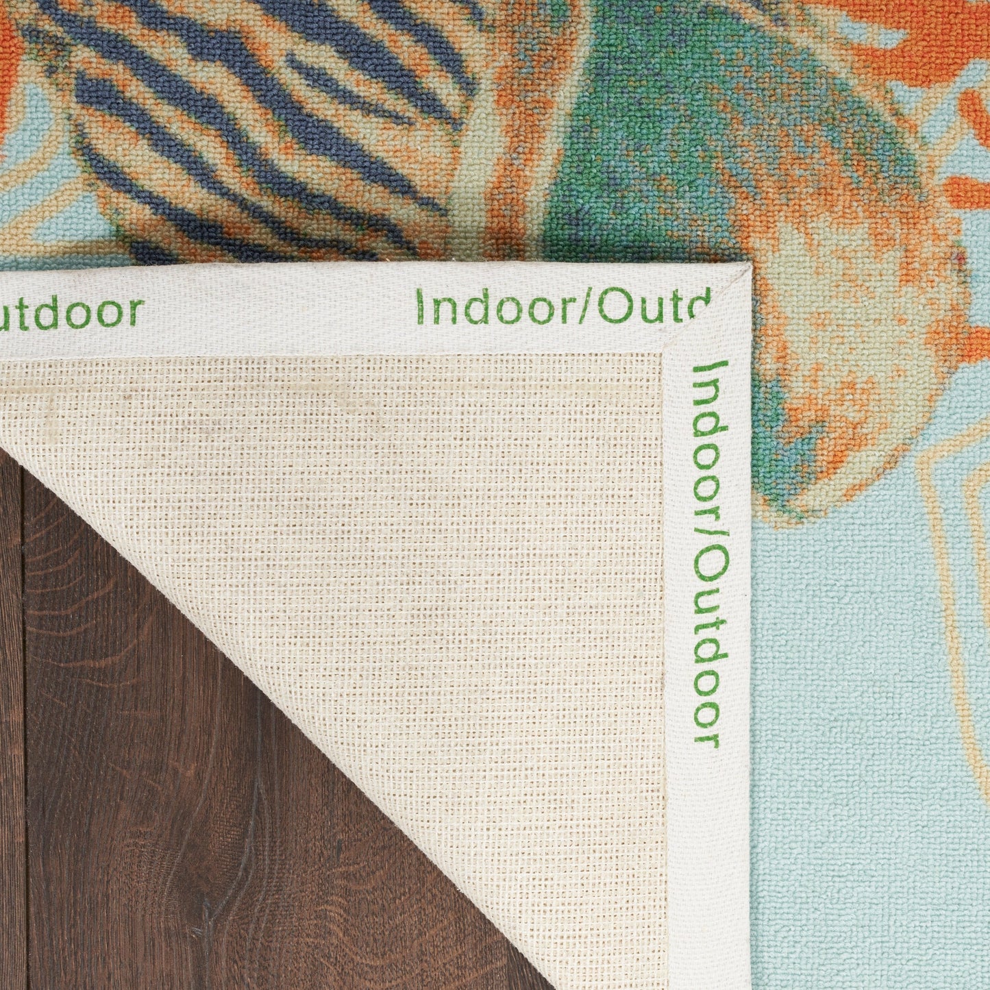 Tappeto per interni ed esterni Waverly Sun &amp; Shade Shore Thing Tropical Sea Shell Floral