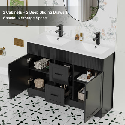 Mobile bagno Wavy Line 30/36/48 con lavabo e rubinetto