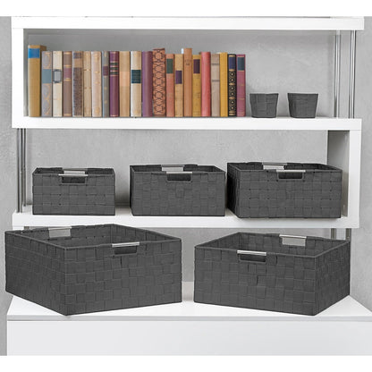 Set di cestini intrecciati da 7 pezzi