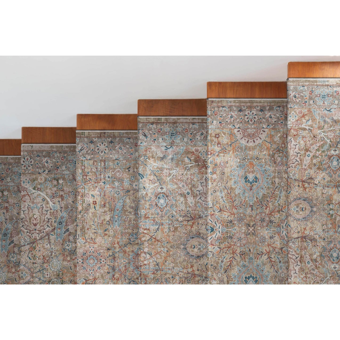 Tappeto vintage Emilia a trama piatta Asha ben tessuto