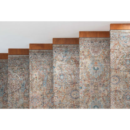 Tappeto vintage Emilia a trama piatta Asha ben tessuto