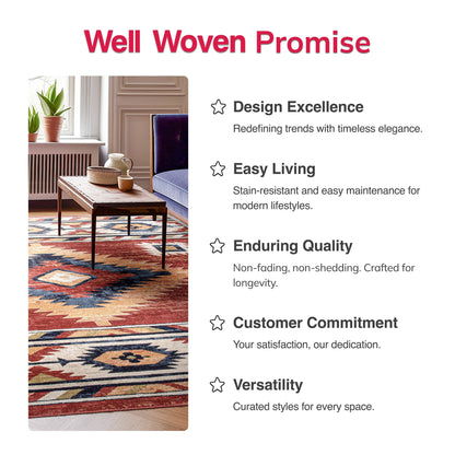 Tappeto tribale del sud-ovest di Tulsa Lea ben tessuto