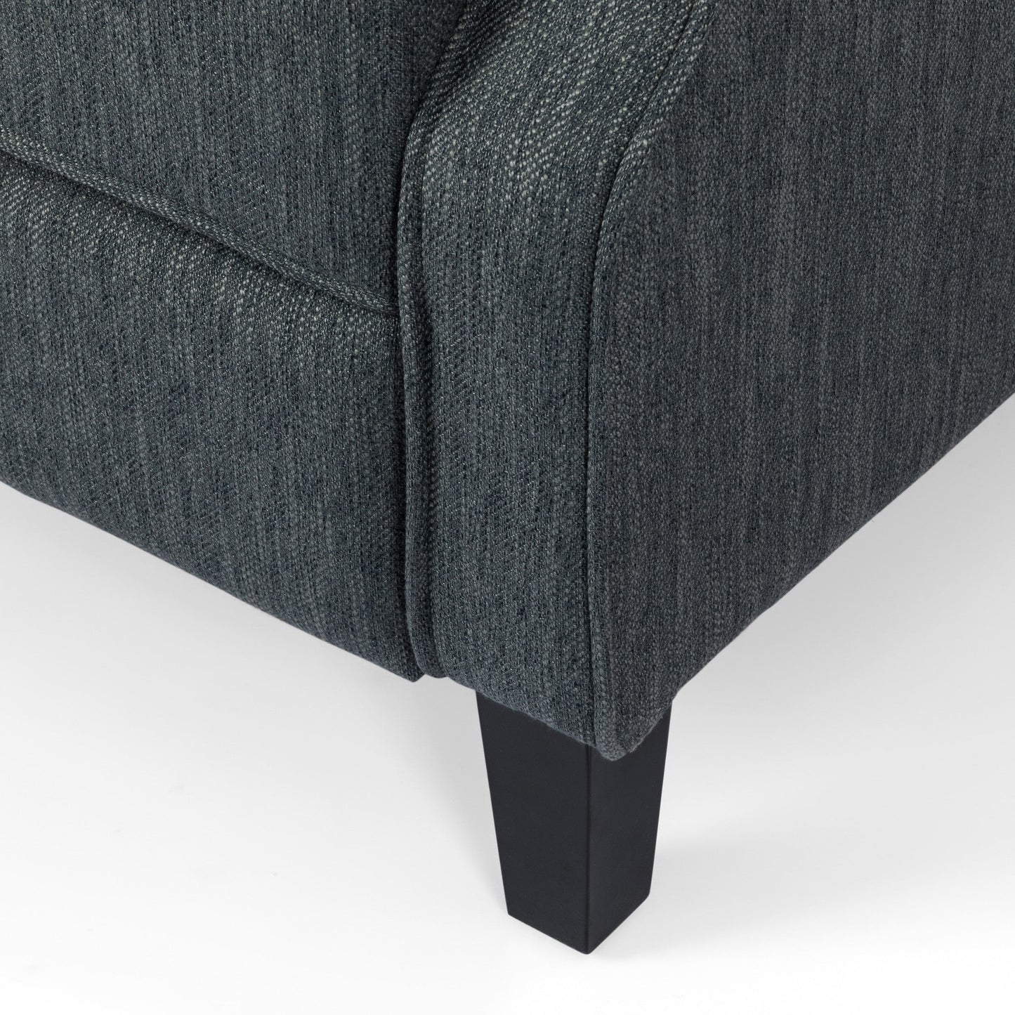 Poltrona reclinabile con schienale reclinabile in tessuto trapuntato Wellscross Contemporary di Christopher Knight Home