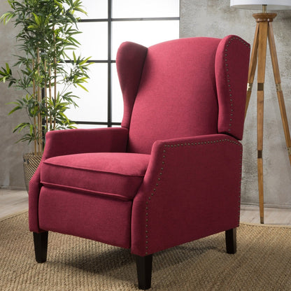 Poltrona reclinabile Wescott Wingback Pushback di Christopher Knight Home