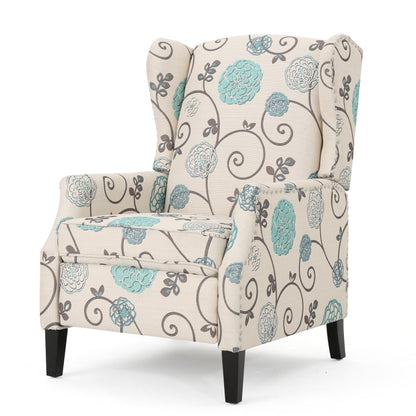 Poltrona reclinabile Wescott Wingback Pushback di Christopher Knight Home