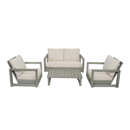 Set da salotto Westchester in acacia da 4 pezzi di Christopher Knight Home