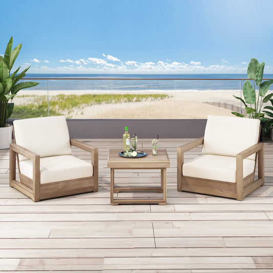 Set da chat in legno di acacia Westchester di Christopher Knight Home