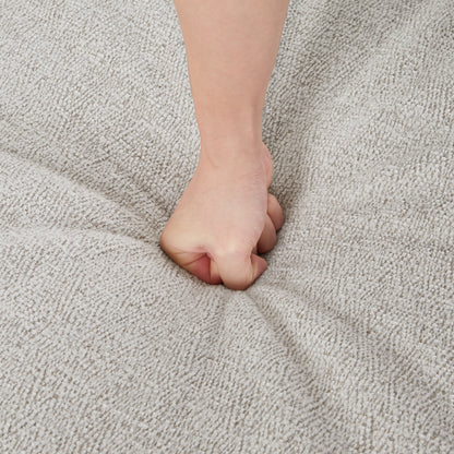 Divano moderno bianco da 37'' a 1 posto con finiture in borchie e braccioli