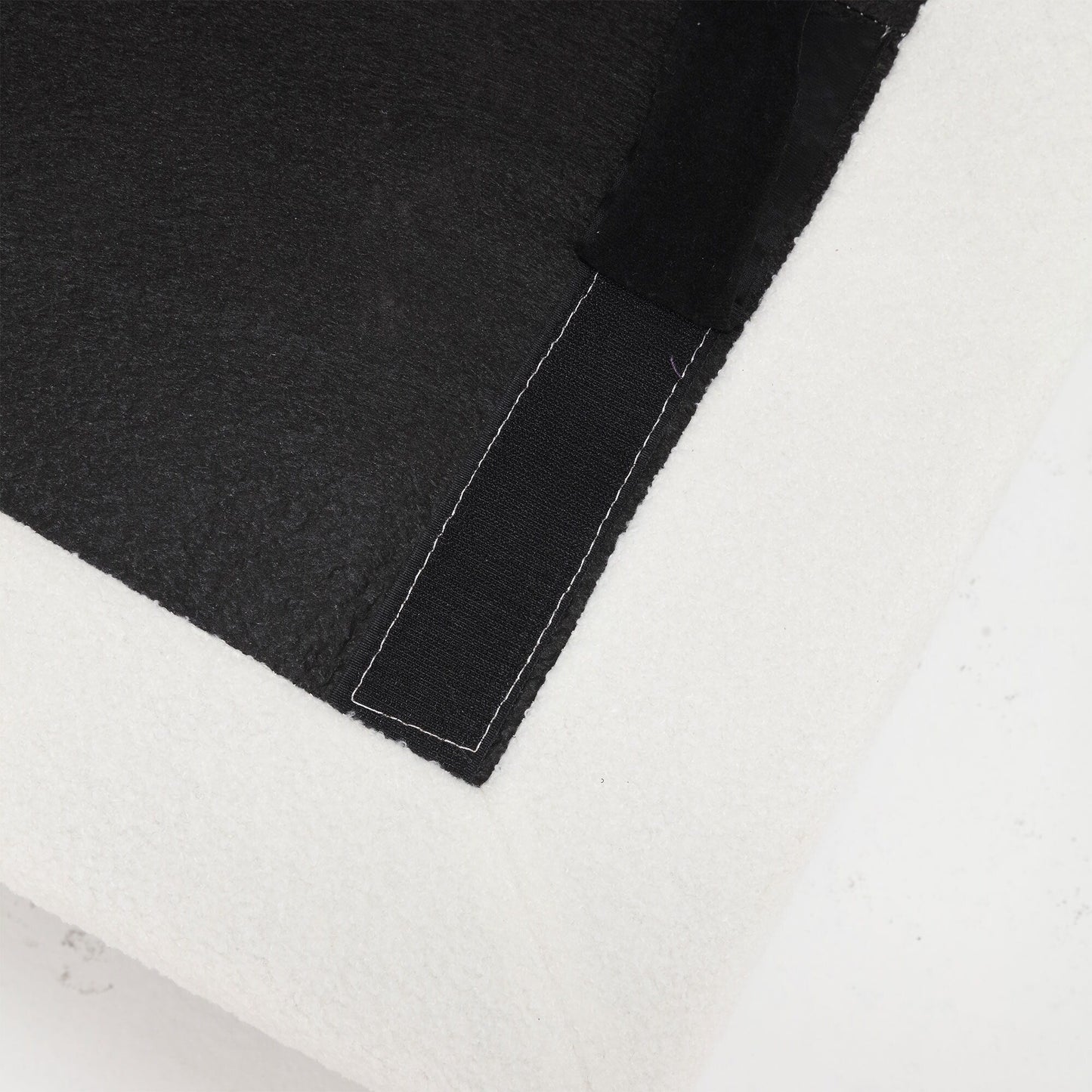 Divano in tessuto bianco da 96,46'' a 2 posti con design ispirato alle nuvole, cuscini morbidi e robusti piedini in plastica