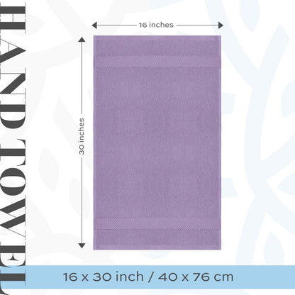 Asciugamano in cotone di lusso classico bianco 16x30 - Set di 6