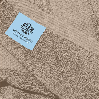 Asciugamano in cotone di lusso classico bianco 16x30 - Set di 6