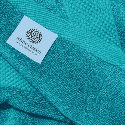 Asciugamano in cotone di lusso classico bianco 16x30 - Set di 6