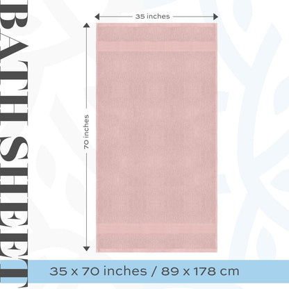 Asciugamano da bagno oversize in cotone di lusso classico bianco 35x70 - Set di 2