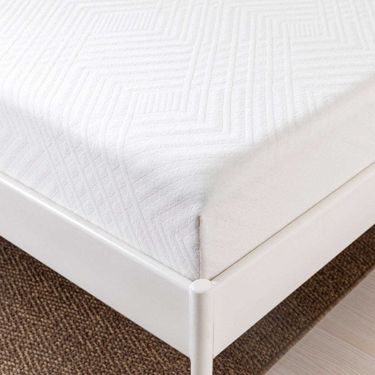 Materasso in memory foam gel bianco da 8 pollici, misura standard