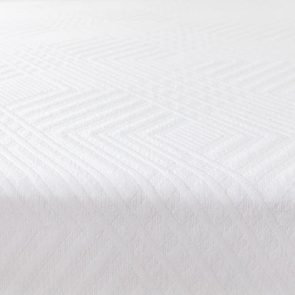 Materasso in memory foam gel bianco da 8 pollici, misura standard