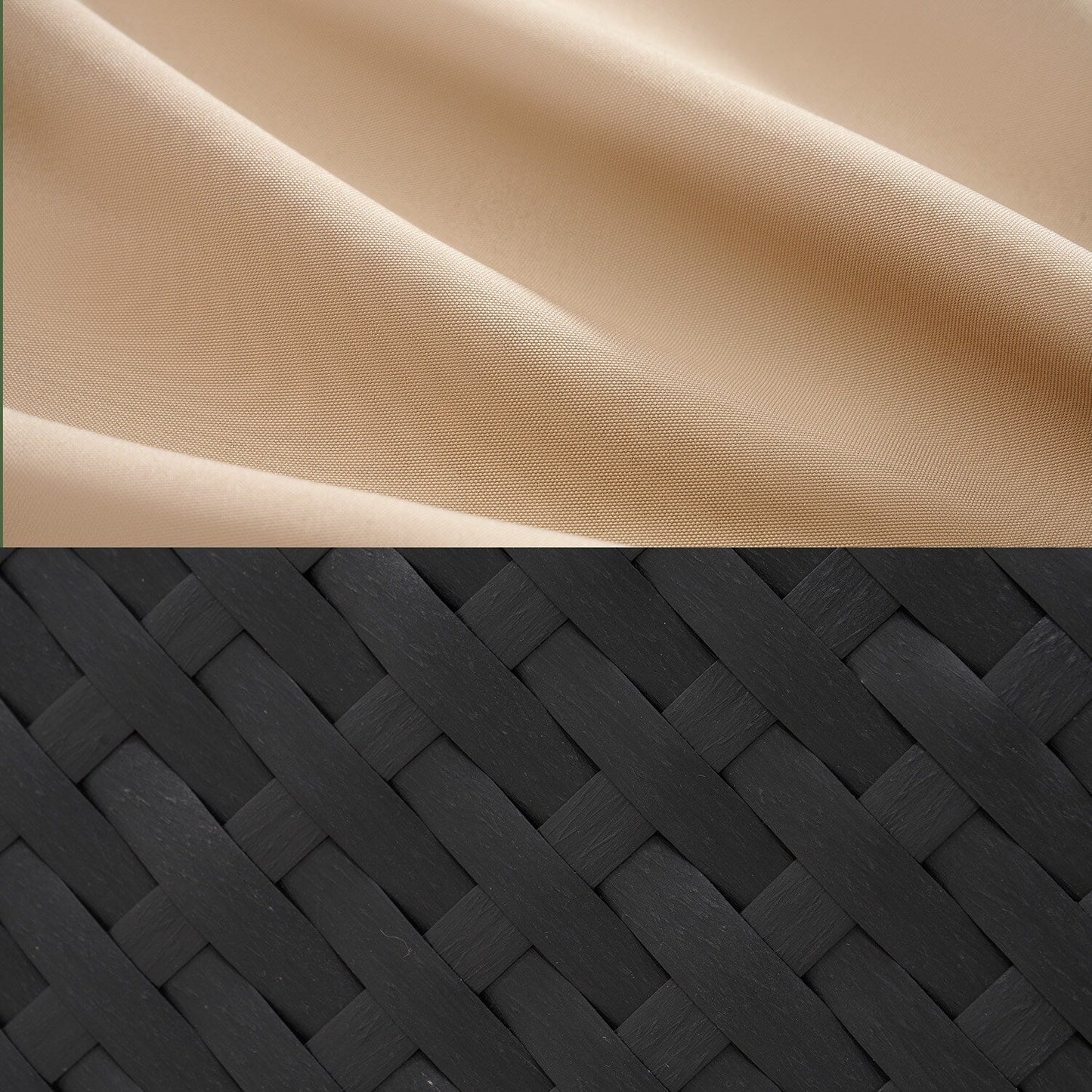 Set di divani componibili in vimini e rattan per patio