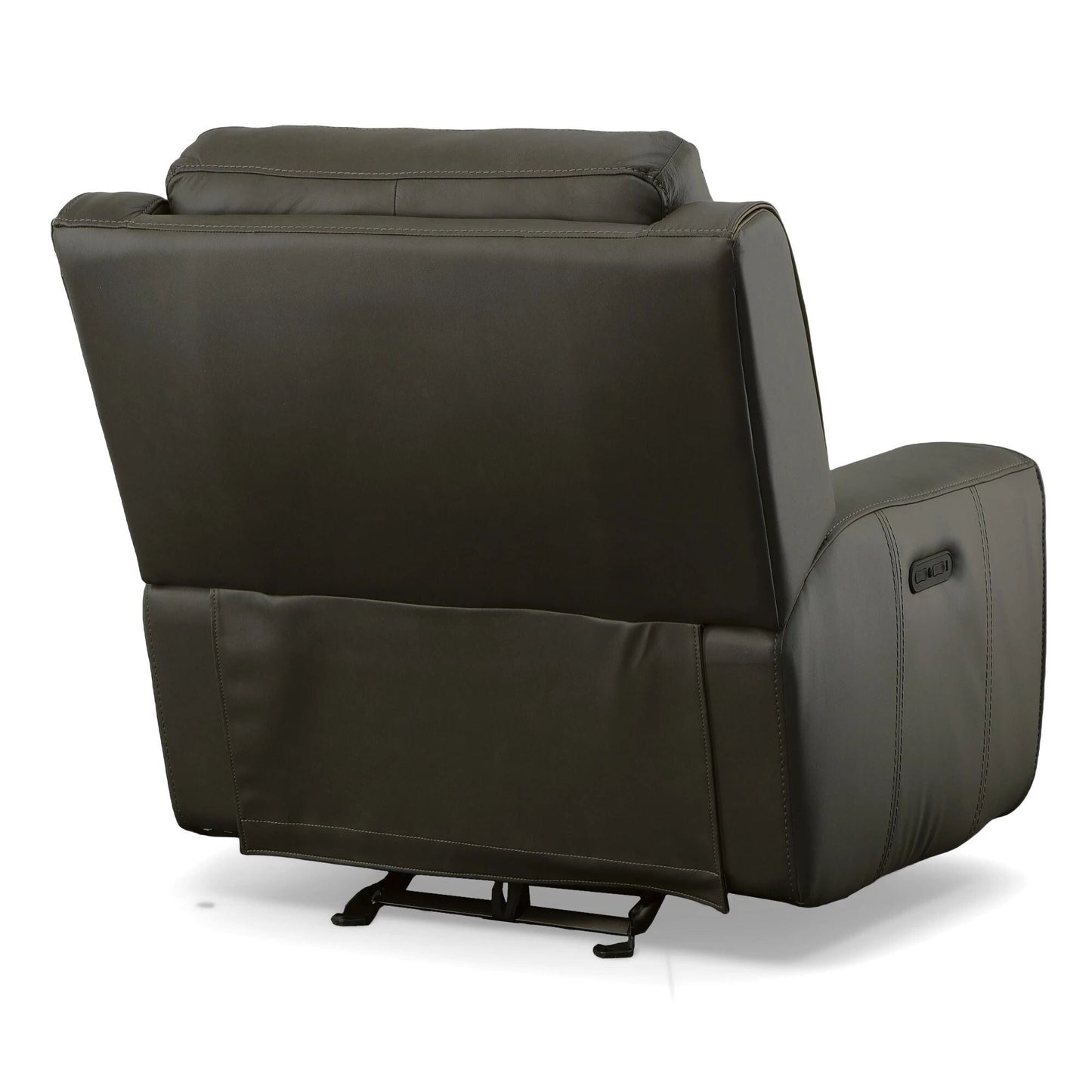 Poltrona reclinabile elettrica Wicklow in pelle con poggiatesta elettrico di Flexsteel