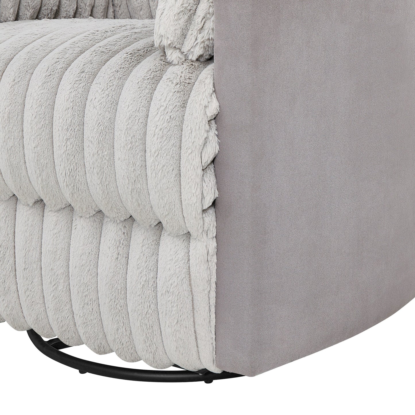 Poltrona reclinabile manuale con rivestimento in velluto a coste Wide Wale