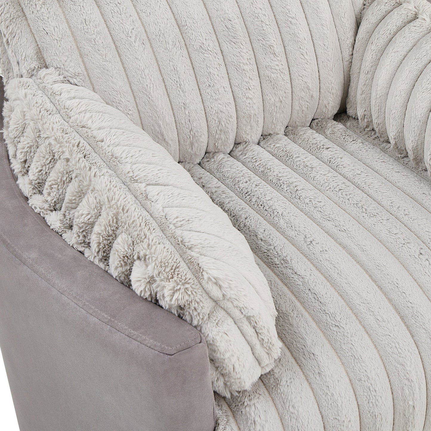 Poltrona reclinabile manuale con rivestimento in velluto a coste Wide Wale