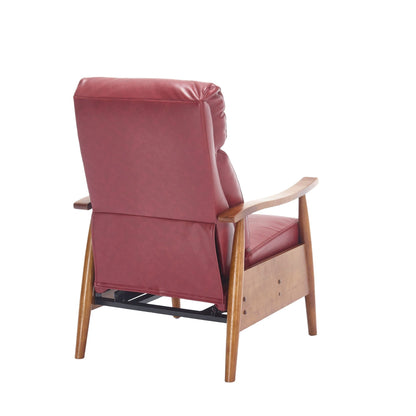 Poltrona chaise longue regolabile rosso vino 26.38