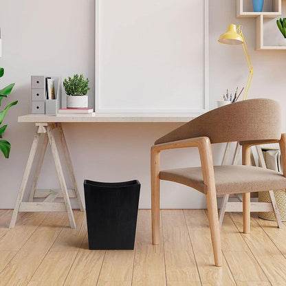 Cestino per rifiuti in legno, cestino per rifiuti in stile rustico da fattoria