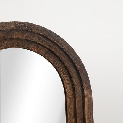 Specchio da parete in stile scala con cornice in legno - 64*21