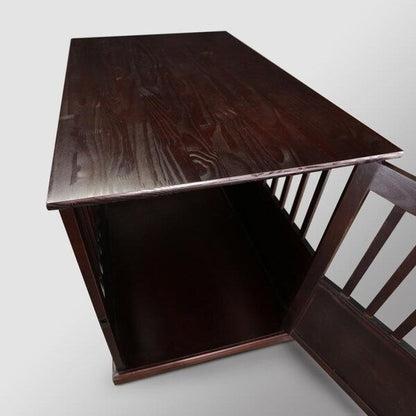 Tavolino in legno per trasportino per animali domestici con porta chiudibile a chiave