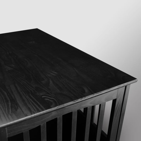 Tavolino in legno per trasportino per animali domestici con porta chiudibile a chiave