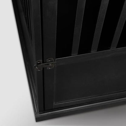 Tavolino in legno per trasportino per animali domestici con porta chiudibile a chiave