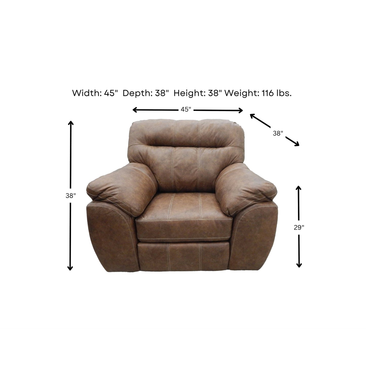 Poltrona reclinabile a dondolo Timberline di Woodhaven Furniture