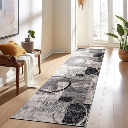 Tappeto circolare astratto in polipropilene fatto a macchina World Rug Gallery