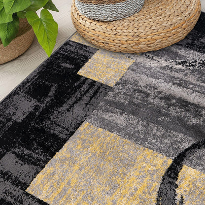 Tappeto circolare astratto in polipropilene fatto a macchina World Rug Gallery