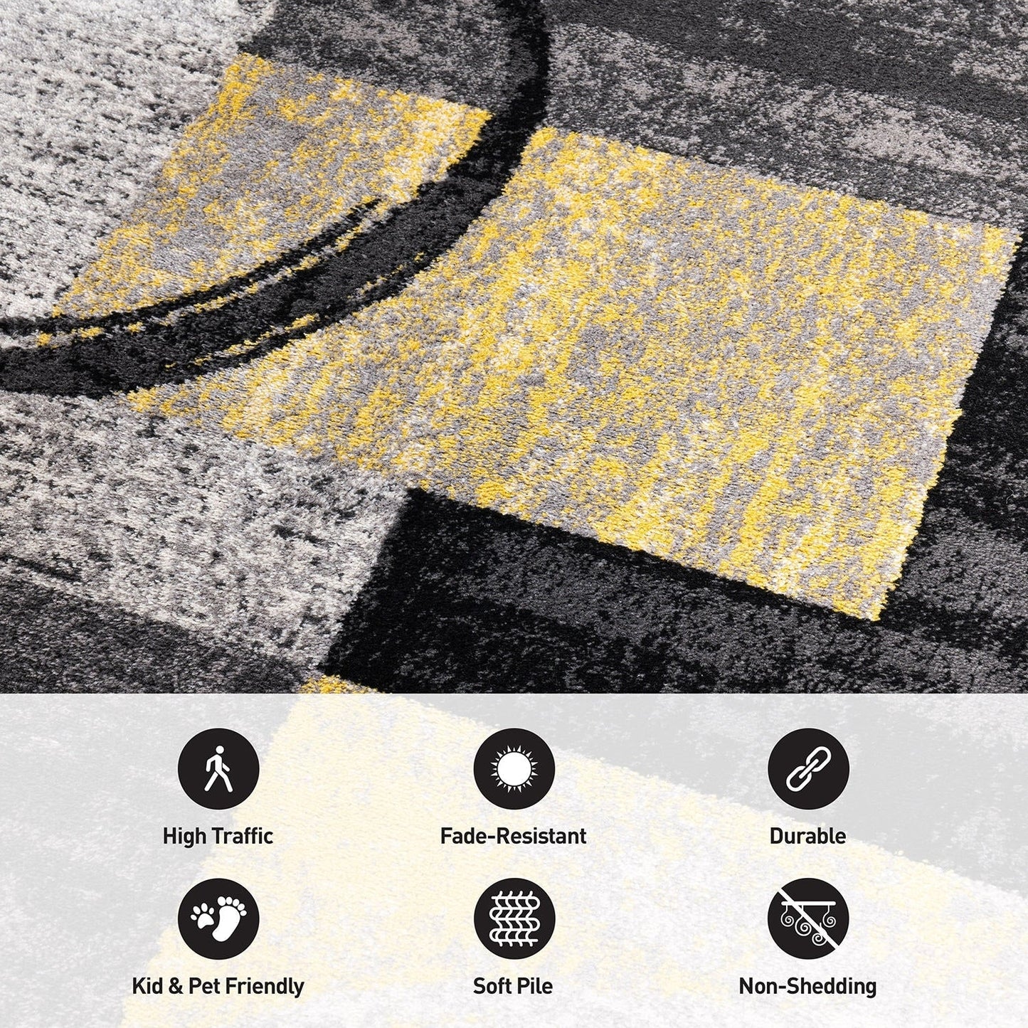 Tappeto circolare astratto in polipropilene fatto a macchina World Rug Gallery